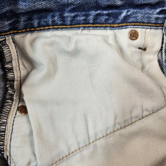 Vtg Levi's 501 Jeans Men's 32x32 Light Wash Button Fly Copper Rivets Batwing 90s - Picture 5 of 16